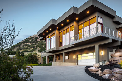 Trendy exterior home photo in Salt Lake City