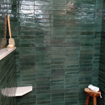 Italian Glazed Porcelain Tile Bathroom Shower