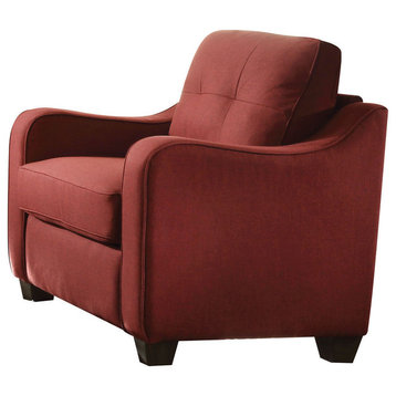 Acme Cleavon II Chair Red Linen