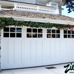 Traditional Wood Garage Doors - French Windows - Garage Doors And Openers