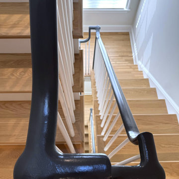 Project #142 | Transitional Staircase with Over-the-Post Balustrade