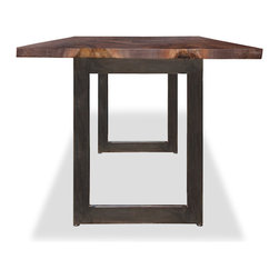 Walnut Steel Table - Dining Tables