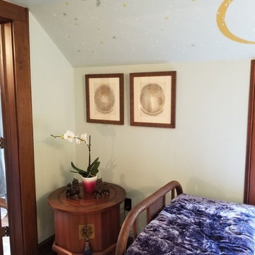 Mural with Zodiac Signs and Stars on Ceiling