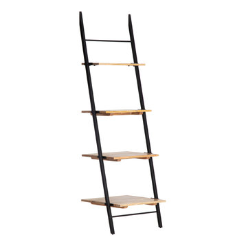 Claret Small Ladder Bookcase