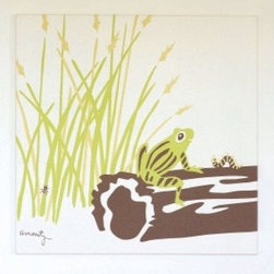 Amenity Nursery Wall Print Wetlands Frog Print - Artwork