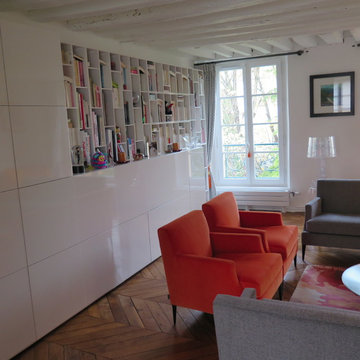 Rénovation et décoration d'un salon de réception d'un hôtel particulier du XVIIe