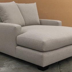Chaise & a half - Living Room Furniture