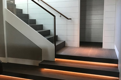 Modern staircase in Chicago.