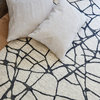 Nikki Chu by Jaipur Living Joyce Geometric Pillow 22", Ivory/Gold, Down Fill