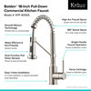 Kraus KPF-1610 Bolden 1.8 GPM 1 Hole Pre-Rinse Pull Down Kitchen - Stainless
