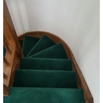 Green Carpet to Stairs by The Flooring Group