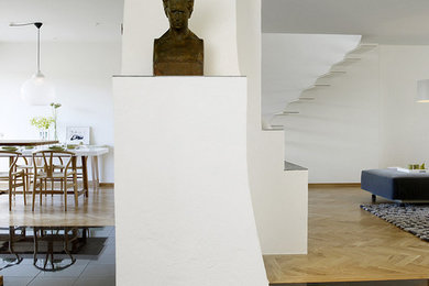 Inspiration for a contemporary family room in Stockholm.