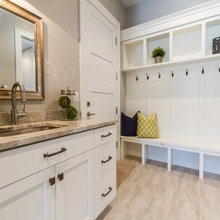 mud room bathroom combo from garage