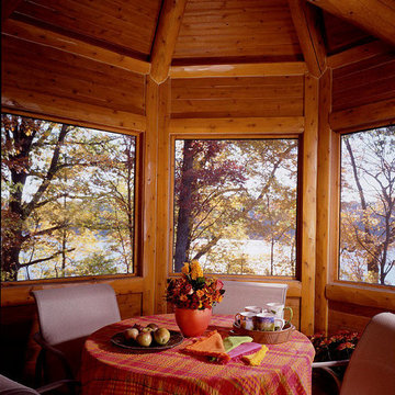 MODERN NATURAL LOG HOME
