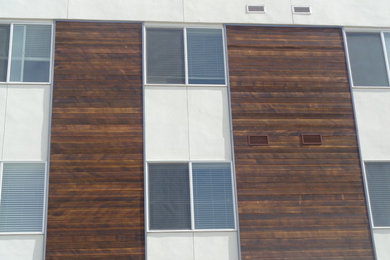 Inspiration for a contemporary exterior home remodel in Denver
