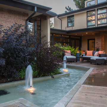 Patio with Fountain focal point