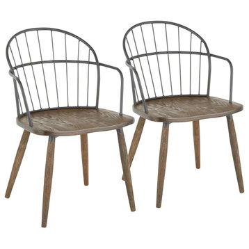 Riley Accent/Dining Chair with Arms, Set of 2