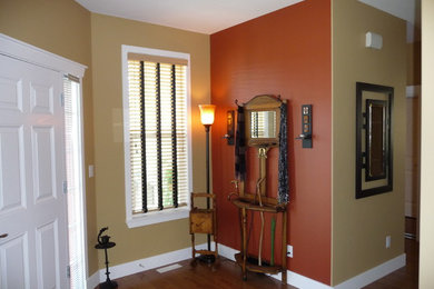 Example of a trendy entryway design in Vancouver
