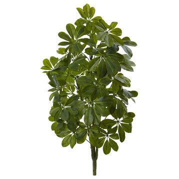 Nearly Natural 32'' Green Baby Schefflera Artificial Plant (Set of 2)