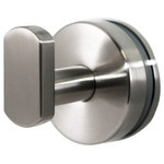 Preferred Bath Accessories - Anello Collection Glass Mounted Robe Hook, Brushed Nickel - Hang your robe or towel in an easy-to-reach place. This robe hook is made to be mounted on your glass shower door or fixed glass panel 0.24-inch to 0.47-inch thick. A mounting hole of 0.5-inch diameter is required. Known for its innovative product designs and service excellence, Preferred Bath Accessories, Inc. offers a complete line of other coordinating Anello Collection accessories that will add style and sophistication to your d&eacute;cor. These products are durable, easy to install, and competitively priced.