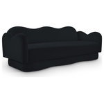 Meridian Furniture - Bloom Upholstered Sofa, Black, Velvet - Indulge in the allure of the Black Velvet Bloom Sofa by Meridian Furniture. Its captivating design and luxurious Black Velvet elevate any space with effortless elegance. Crafted with precision and durability in mind, this stunning piece becomes the focal point of gatherings, fostering moments of connection and warmth. Embrace sophistication and style with the Bloom Sofa, a testament to exquisite taste and timeless beauty.