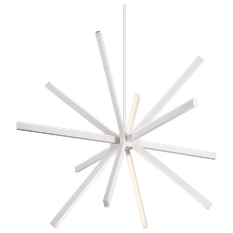 Sirius Chandelier, White, 46.125"Lx46.125"Wx32.75"