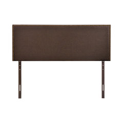 50 Most Por Dark Wood Headboards For 2018 Houzz Modway Mod 5215 Dbr Region Queen Nailhead Upholstered Headboard Dark Brown Wood Headboards