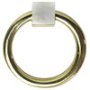 Porter Ring Pull, Brass/Gemstone, Moonstone
