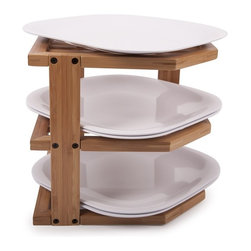 3 Tier Corner Bamboo Shelf - Products