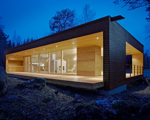 Schwarze Häuser mit Holzfassade Ideen, Design & Bilder | Houzz