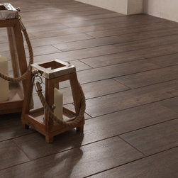 Tabula Chocolate Wood Effect Porcelain Tile - Flooring