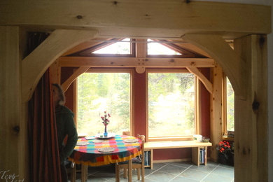 Inspiration for a southwestern sunroom remodel in Other