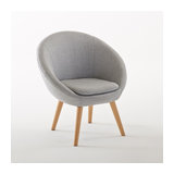 Кресло-шар с ножками из бука, JIMI LA REDOUTE INTERIEURS