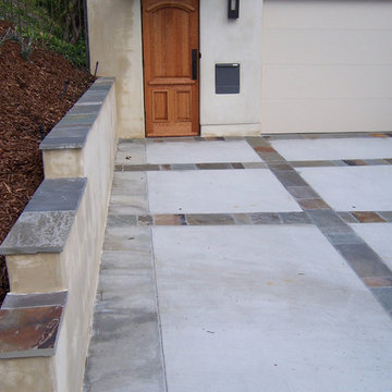 Concrete driveway