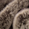 Ombre Grey Faux Fur Throw/Blanket