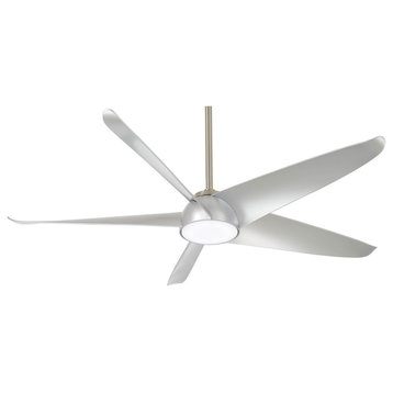 Minka Aire Ellipse LED 60" Smart Ceiling Fan, Silver