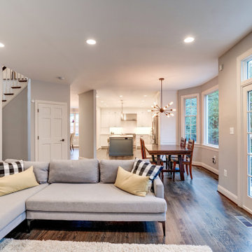 Contemporary Whole Home Renovation in Chevy Chase, MD.