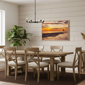 Cape Henlopen Sunset Modern Farmhouse Style Wall Art