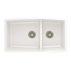 blanco blanco 441310 19x33 granite double undermount kitchen sink white - White Undermount Kitchen Sink blanco blanco 441310 19x33 granite double undermount kitchen sink white - White Undermount Kitchen Sink