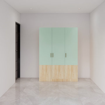 Mint Green Contemporary Wardrobe