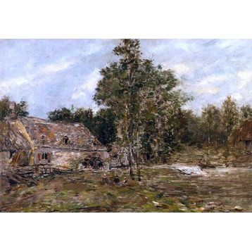Eugene-Louis Boudin The Mill Saint-Cenery, 18"x27" Wall Decal