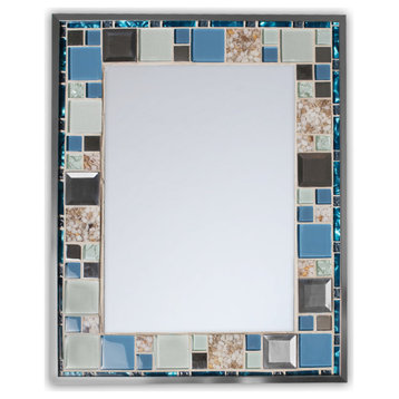 Beach House Classic Mosaic Mirror, 24" X 30"