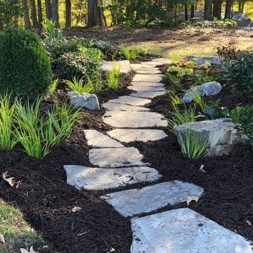 Pet memorial garden and patio