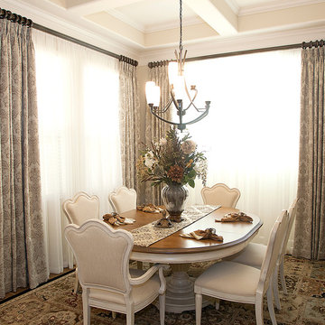 Dining Room Drapery Design by at Star Furniture