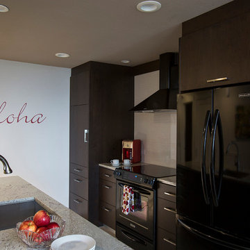 Lots of storage in this small condo kitchen (closed)