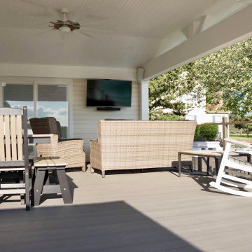 Pool Deck with Covered Living Space