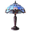 Shelly  2 Light Victorian Table Lamp 14.5" Shade