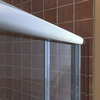 DreamLine Visions 56-60" W x 72" H Semi-Frameless Sliding Shower Door in Chrome