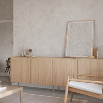 White oak sideboard