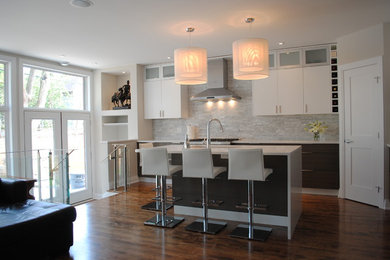 Example of a trendy kitchen design in Ottawa